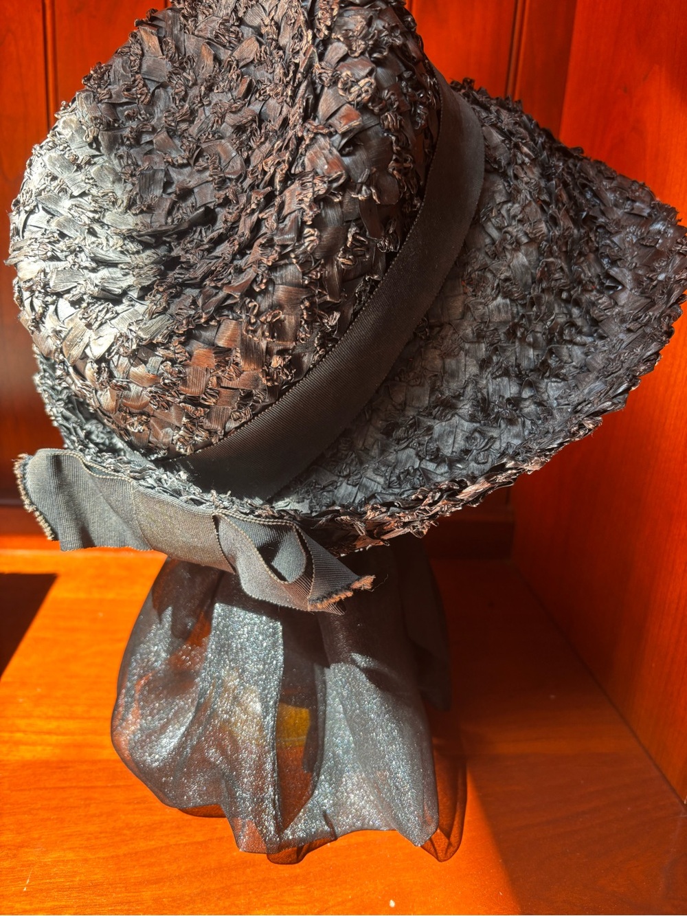 Vintage Straw Bucket Hat, Cloche Hat, 1950s-60s Hat, W.W. Mertz Co.